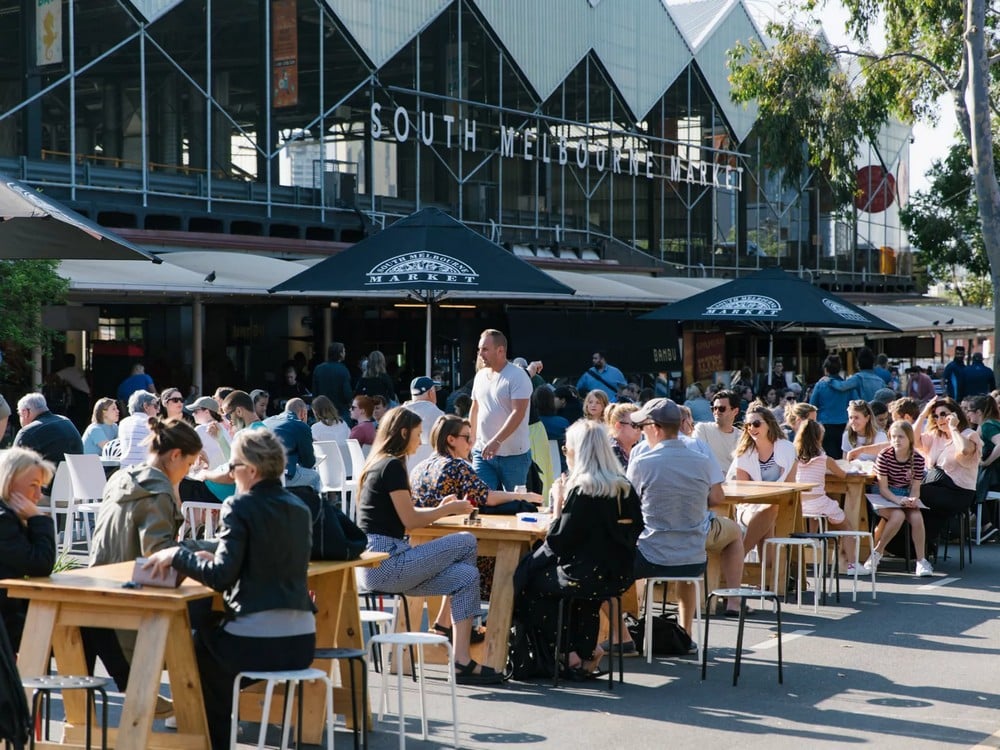 market, terrace