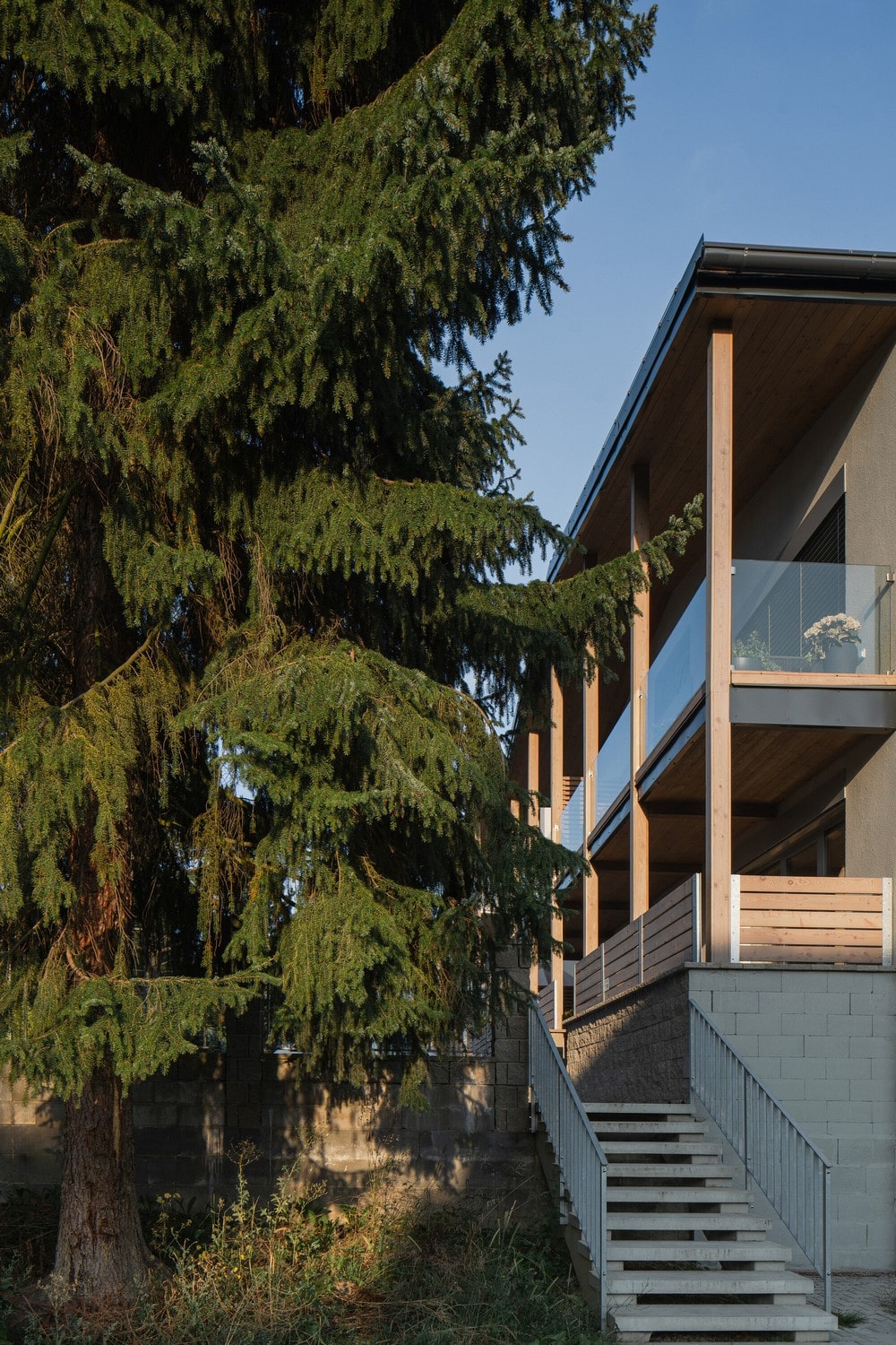 Apartment Building at the Foot of the Hill