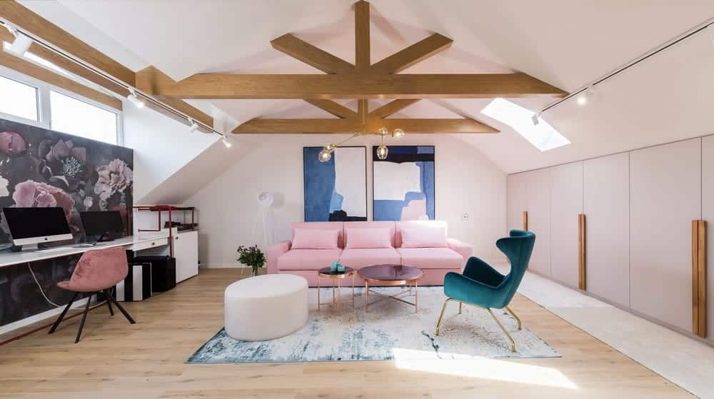 A Romantic Attic - Pink Drops by Jooca Studio