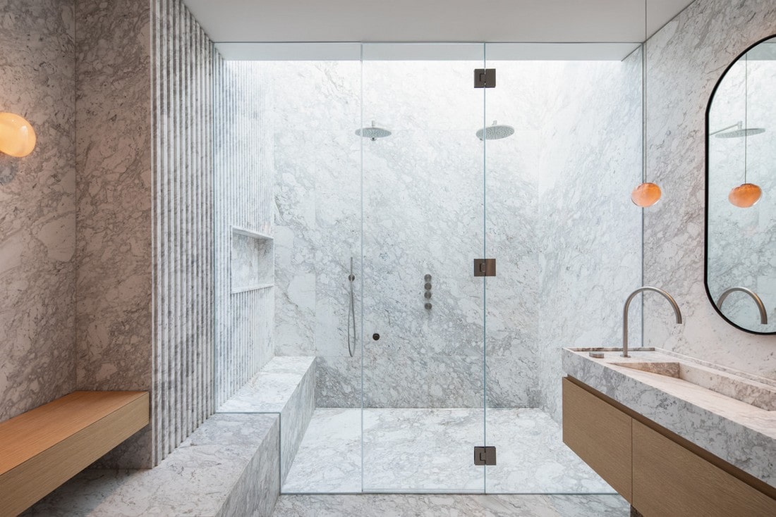 bathroom, Mid-Century Residence Ave Duchastel, Montreal