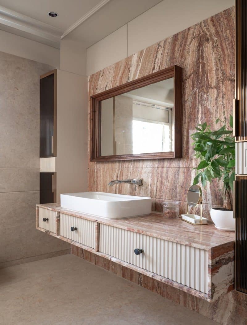 bathroom, Transforming Two Flats into a Multi-Generational Duplex