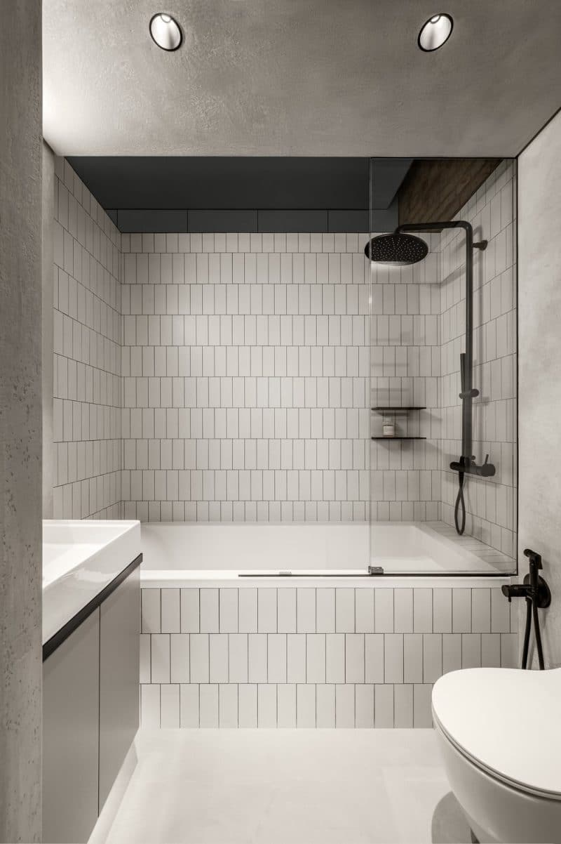 bathroom, shower, Fedorova Apartment