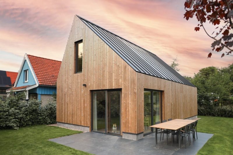 The VB56 - sustainable, wooden prefab house by VANBOOM, energy-positive home