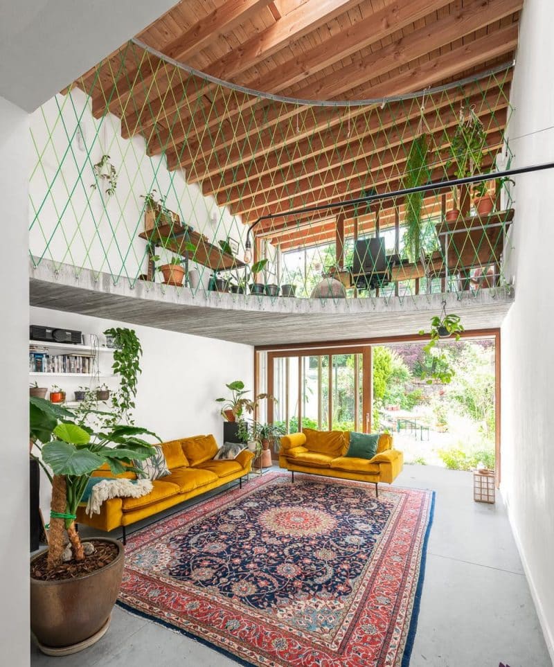 living room, Family Home in Ghent