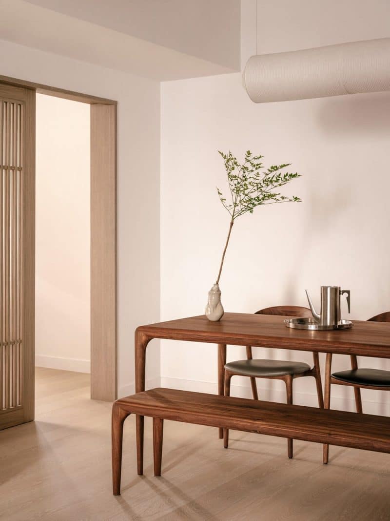 dining room, minimalist Japanese design