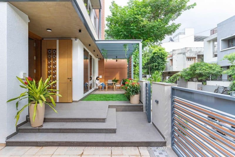 terrace, outdoor space, Terracotta Screen House