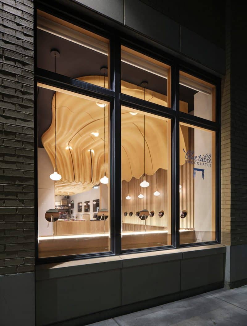 Blue Table Chocolates Workshop and Retail Space by Arch&Type