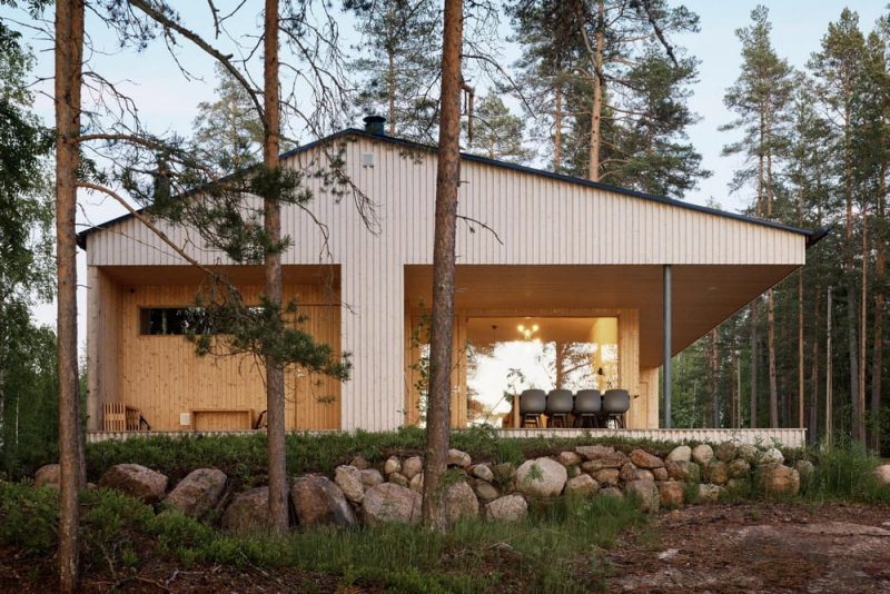 terrace, Finnish Lakeside Retreat