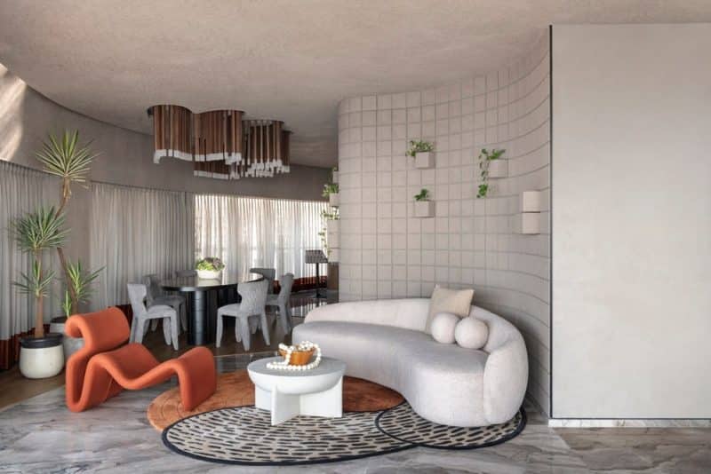 living room, Le Harlequin Apartment