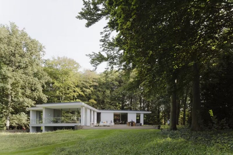 Villa Anchored in Forest Landscape