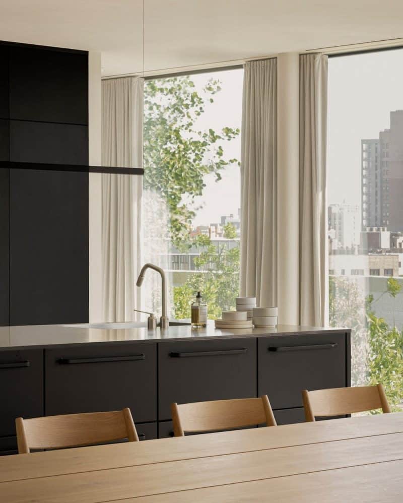 dining room, Kent Avenue Penthouse