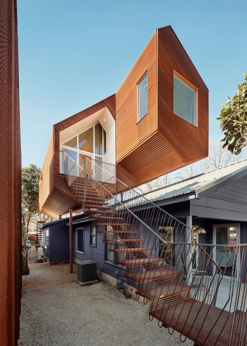 stairs, The Perch Bungalow Addition, Austin / Nicole Blair