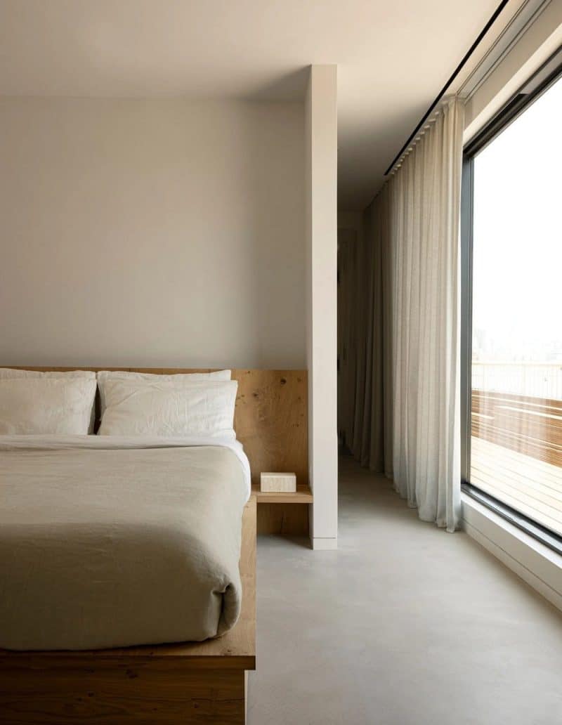 bedroom, Kent Avenue Penthouse