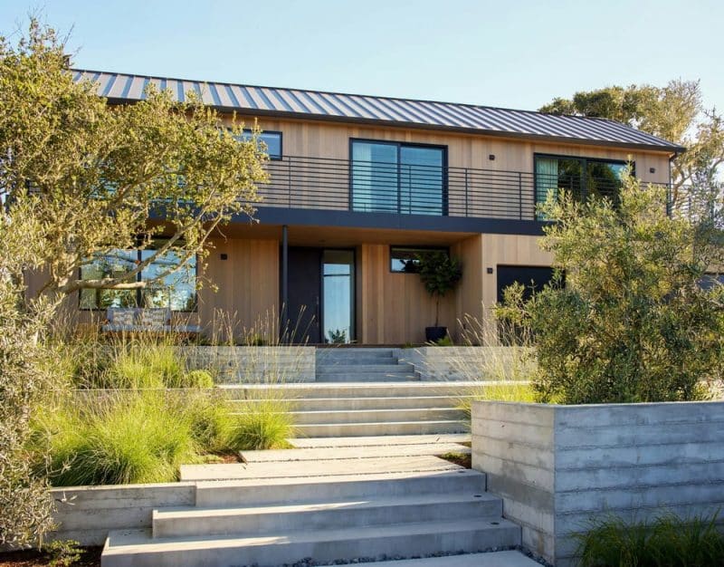 entrance, facade, Pebble Beach Weekend House