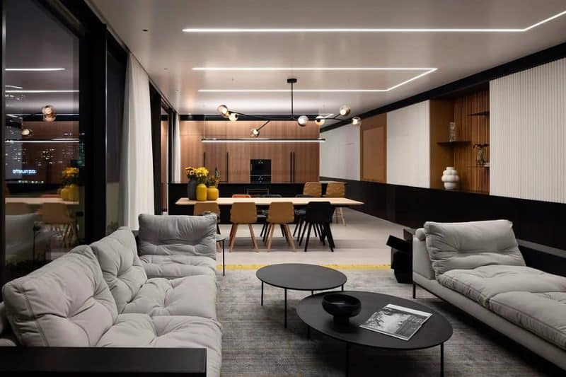 IX A penthouse inspired by the boulevard's Three Lanes by architect Raz Melamed