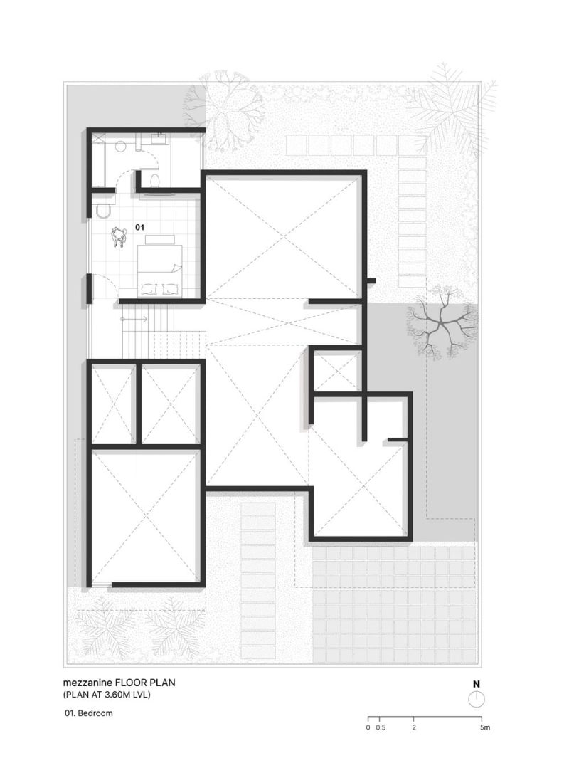 Two Solids and a Semi Void by Thirdspace Architecture Studio