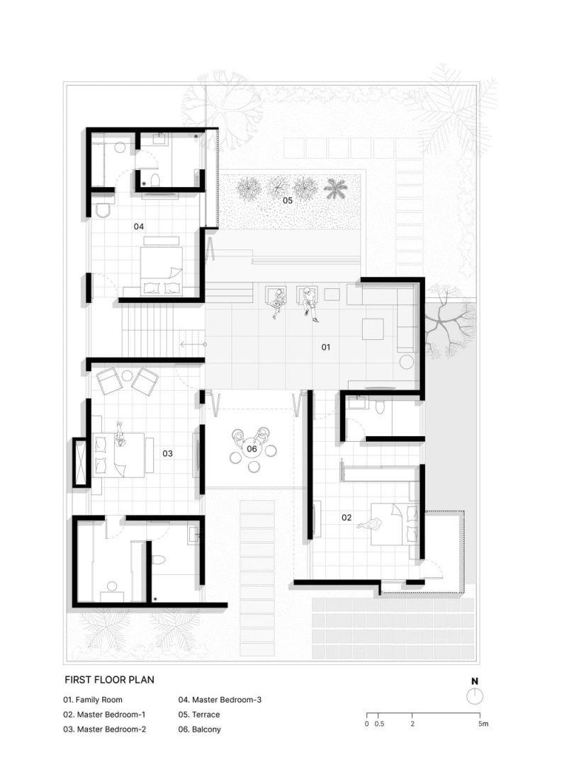 Two Solids and a Semi Void by Thirdspace Architecture Studio