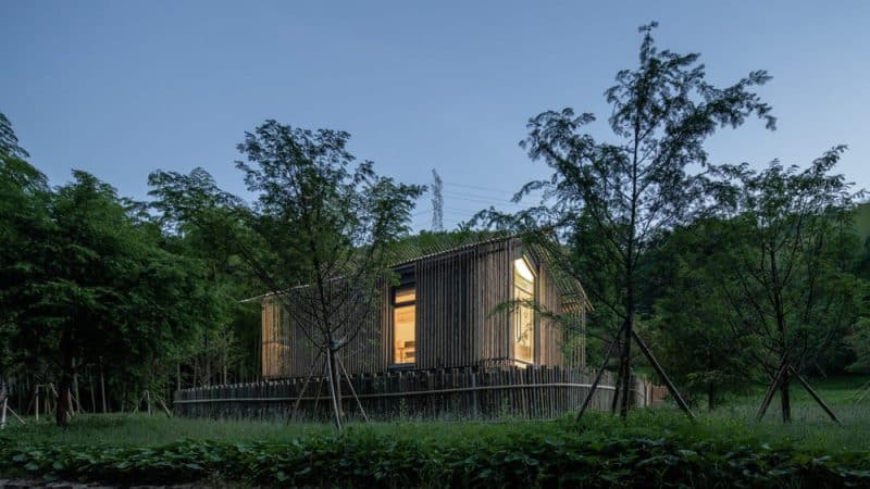 bamboo hut