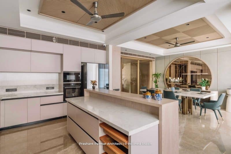 Graceful 5BHK Interiors at Viola Apartment by Ar. Prashant Parmar