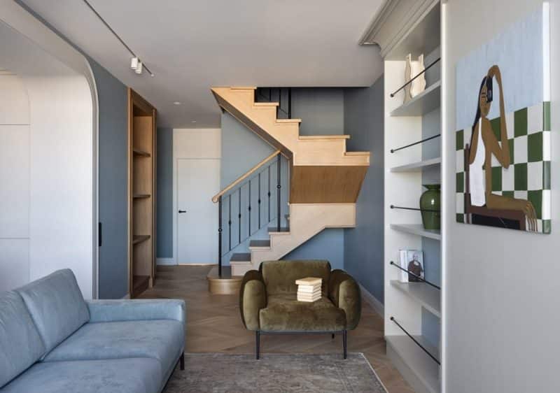 Blue and Green Family Duplex by Olga Rusakova