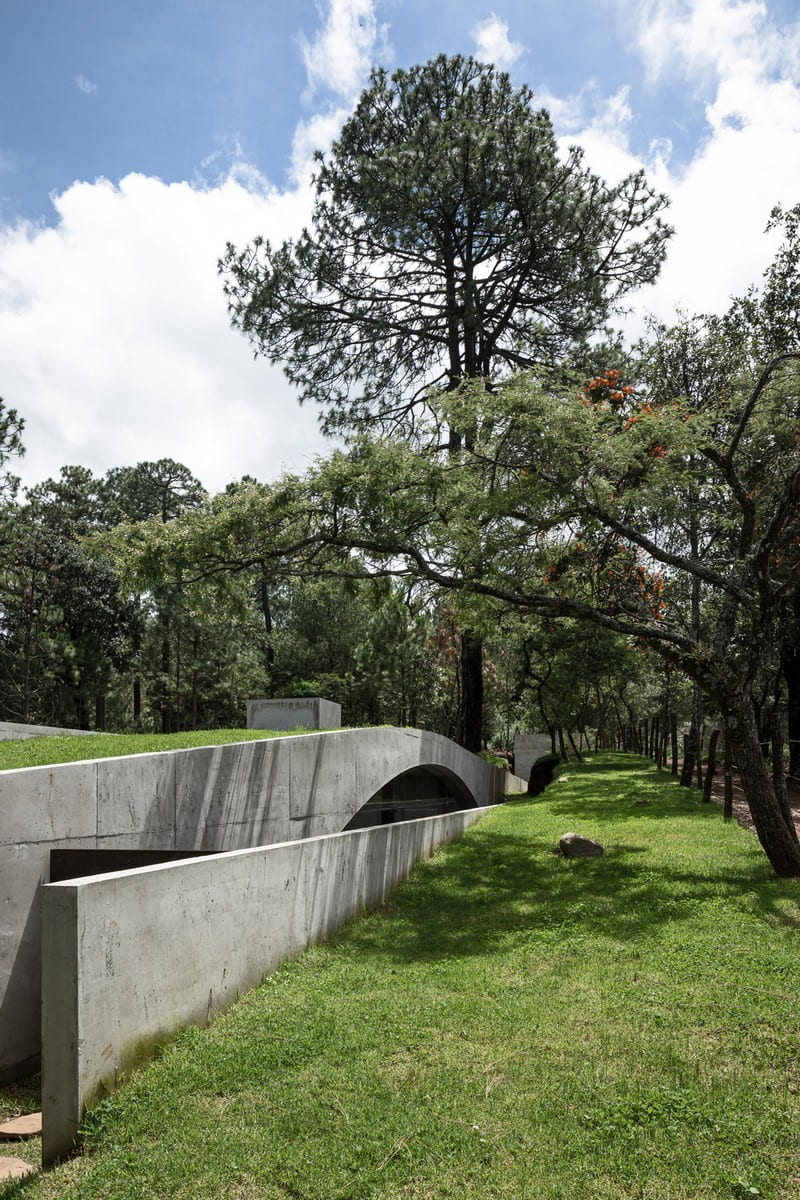 Concrete House with Green Roof / HW Studio