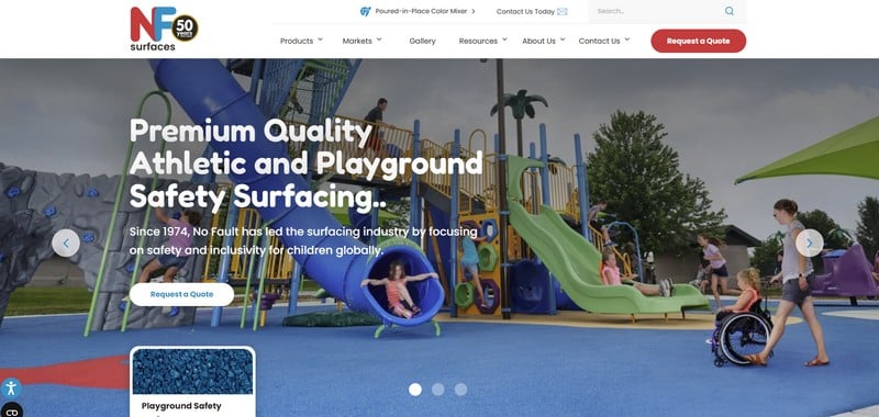 No Fault Surfaces - The Best Affordable Playground Surfacing for Schools